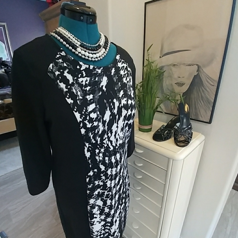 🔥Closet Blow Out🔥.  NWOT black & white Dress